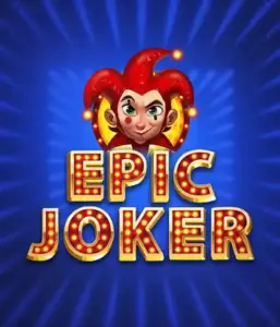 Enter the energetic world of the Epic Joker game by Relax Gaming, showcasing a playful joker with a bright red hairstyle amid a luminous blue background. This graphic depicts the joy and humor of classic slots, perfect for players who enjoy a nostalgic touch, delivering a captivating gaming experience.