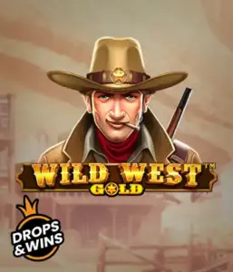  Encounter the rugged sheriff of "Wild West Gold," a captivating slot game by Pragmatic Play. The image shows a determined sheriff with a sheriff’s badge, framed by a dusty Old West town backdrop. The game's title is prominently displayed in a classic font, accentuating the Wild West adventure theme. 